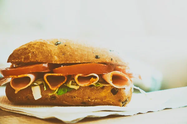 Delecious tasty sandwich — Stock Photo, Image
