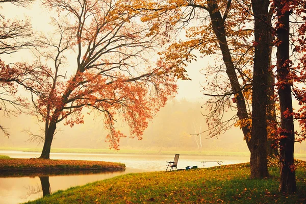 Sonbahar lake Park — Stok fotoğraf