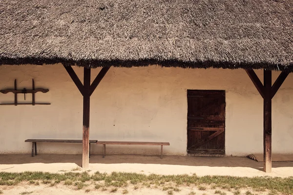 Casa do aldeão em museu ao ar livre — Fotografia de Stock