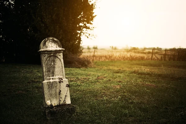 Vecchio cimitero e lapide — Foto Stock