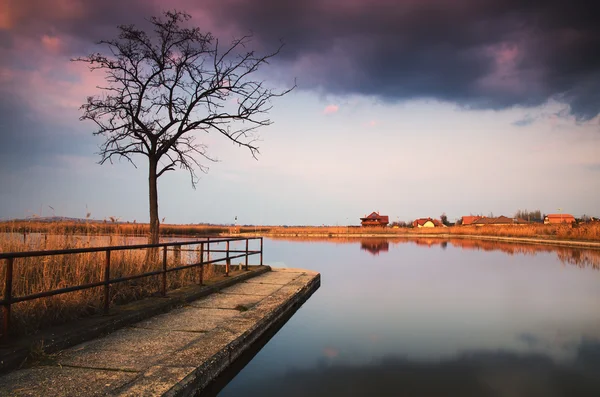 Muhteşem göl manzara — Stok fotoğraf