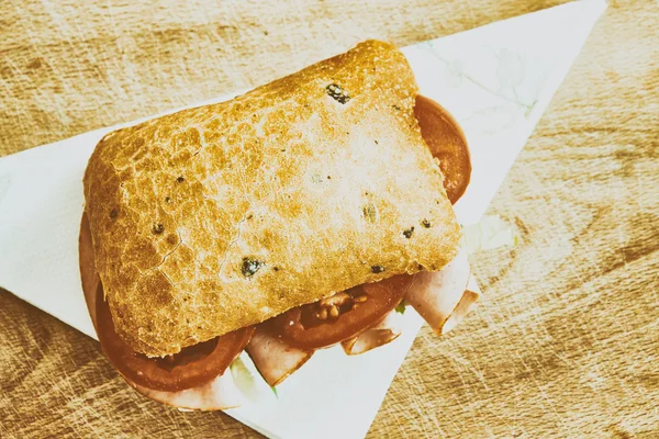 Delicioso sándwich sabroso — Foto de Stock