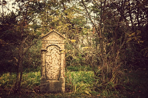 Ancien cimetière et pierre tombale — Photo