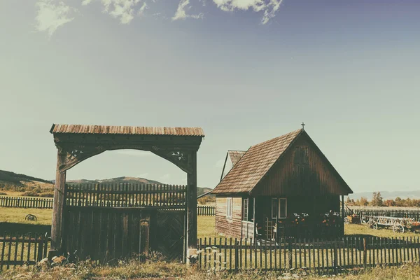 Vilaggers casa velha em Transilvânia — Fotografia de Stock
