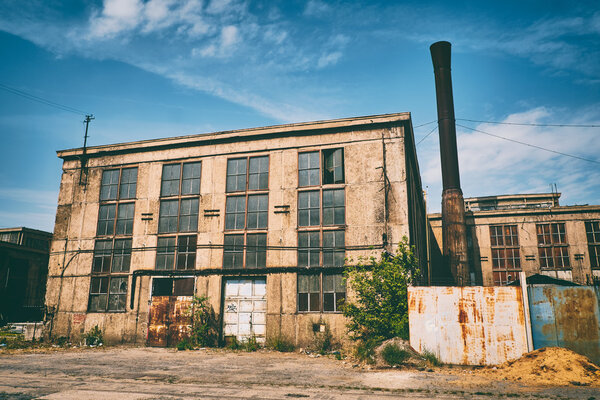 Abandoned industrial buildings