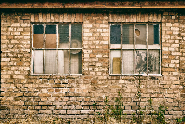 Abandoned industrial buildings