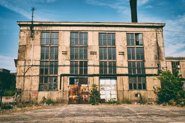 Abandoned industrial buildings