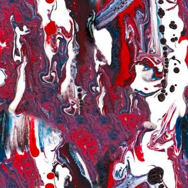 Renkli, enerjik, soyut, akışkan sanat arka planı. Kusursuz, tekrarlanmış desen.