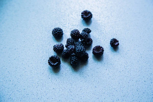 Blackberry Berries Stacked Pyramid Light Background — Stock Photo, Image