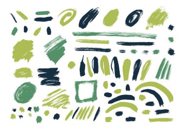 Grunge fırça darbeleri seti