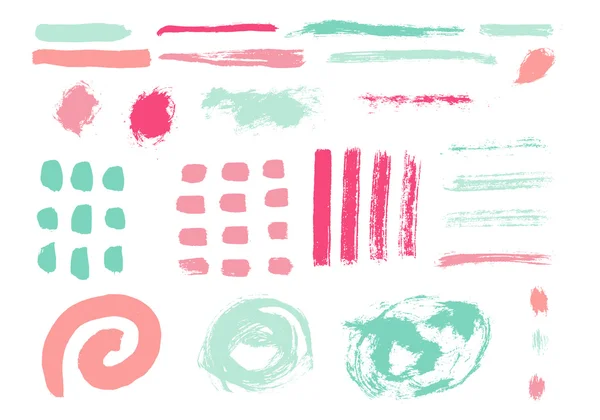 Grunge Brush Strokes Set — Stock vektor