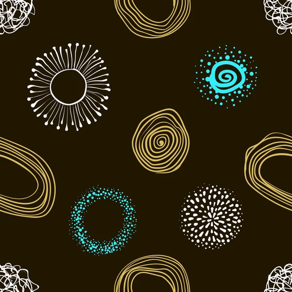 vektör kumaş daireler soyut Dikişsiz desen arka plan