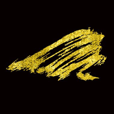 Altın doku elle çizilmiş fırça