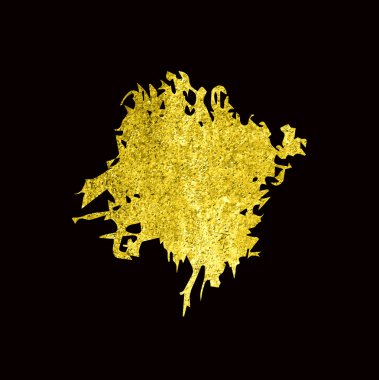 Altın doku elle çizilmiş fırça