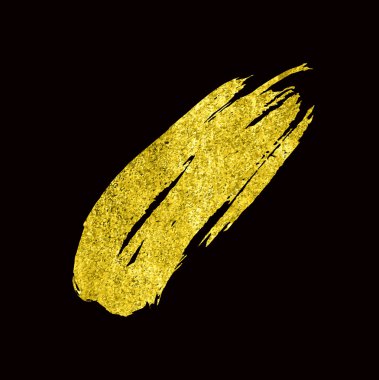 Altın doku elle çizilmiş fırça
