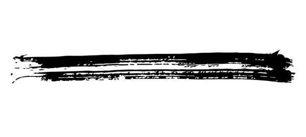 Grunge negro pincelada — Vector de stock