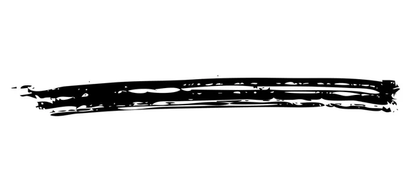 Grunge schwarzer Pinselstrich — Stockvektor