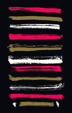 Modern fırça darbeleri seti