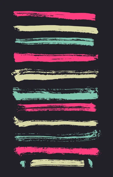 Moderna Brush Strokes Set — Stock vektor