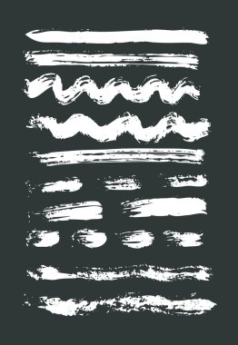 Modern fırça darbeleri seti