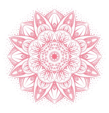 Etnik zentangled süs Lotus