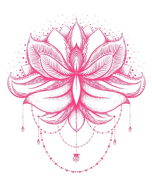 Etnische zentangled henna tattoo — Stockvector