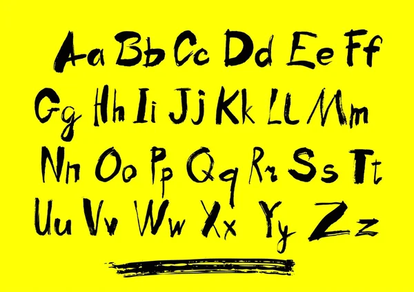 Αλφάβητο γράμματα πεζά και κεφαλαία γράμματα και αριθμούς. — Διανυσματικό Αρχείο
