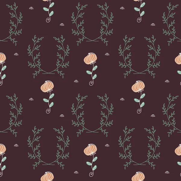 Fondo floral retro — Archivo Imágenes Vectoriales