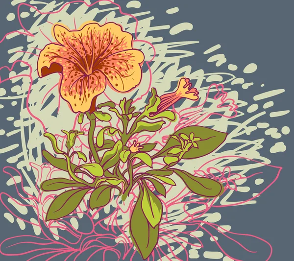 Απρόσκοπτη φόντο λουλουδιών — Διανυσματικό Αρχείο