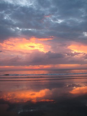 denizde gün batımı