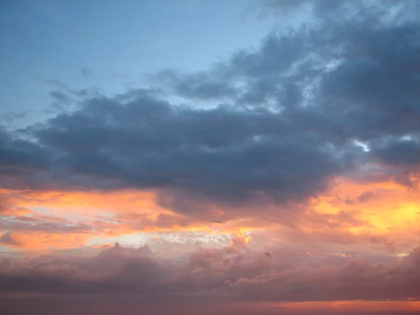 Puesta de sol en el mar — Foto de Stock