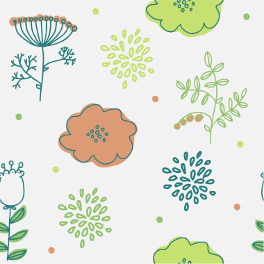 Retro çiçek arka plan