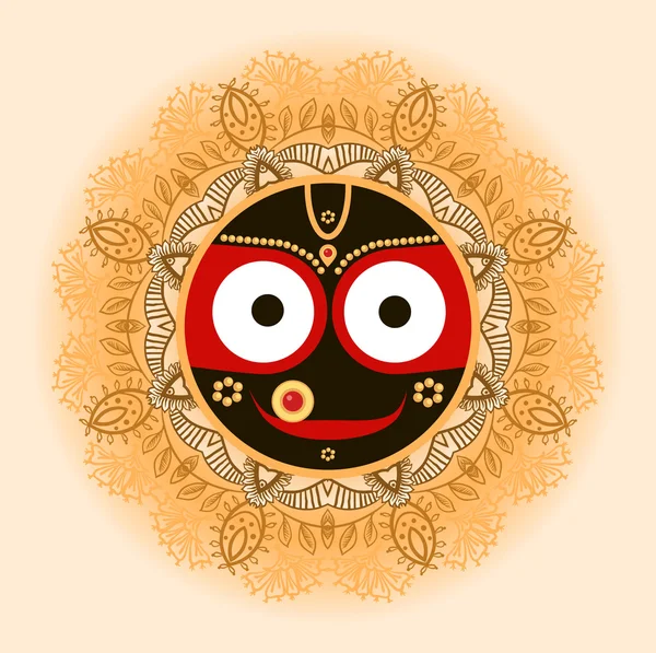 Jagannatha Tanrı evrenin — Stok Vektör