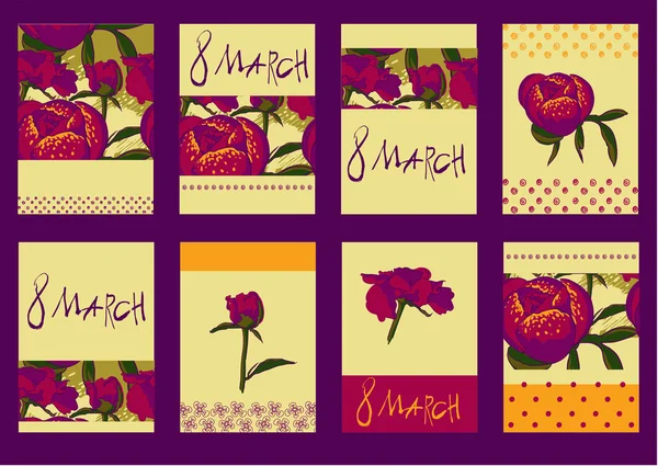 Set floral grafisch ontwerpelementen — Stockvector