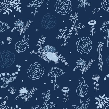 Çiçeklerle kusursuz desen