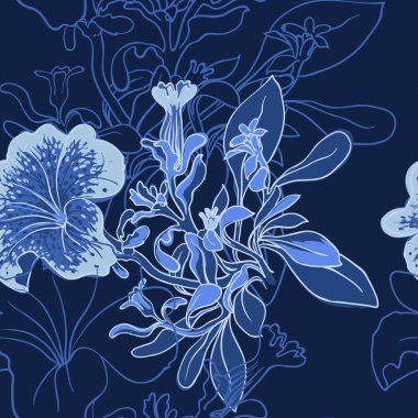 Petunya ile sorunsuz arka plan