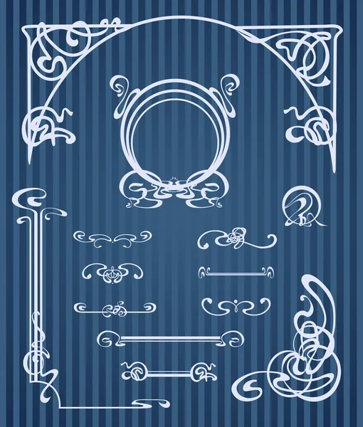 Vintage frames and decorative elements — Stock Vector