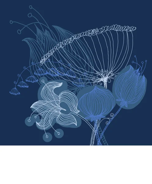 Eléments graphiques floraux — Image vectorielle