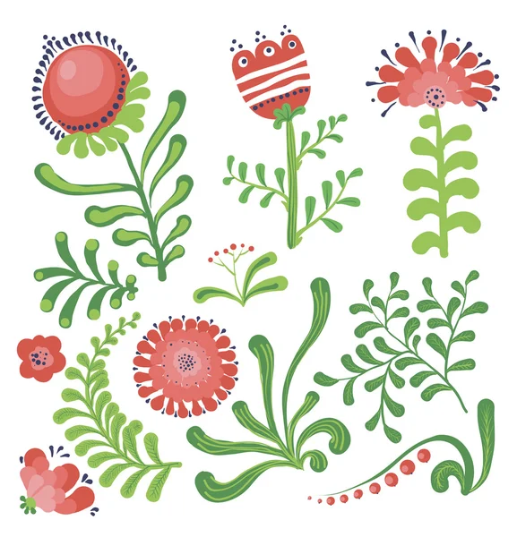 Suluboya çiçek desenle — Stok Vektör