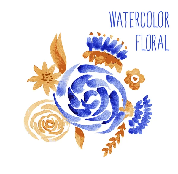 Aquarell floraler Hintergrund — Stockfoto