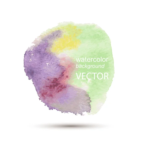 Abstracte aquarel hand geschilderd achtergrond — Stockvector