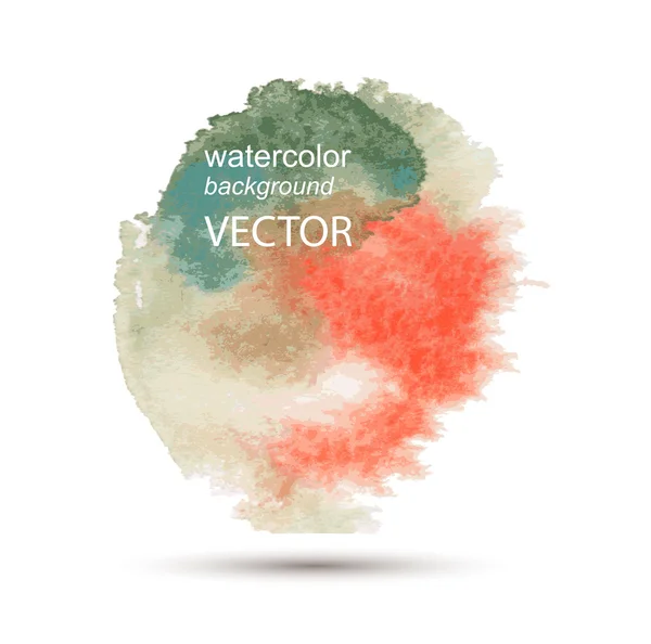 Abstrakte Aquarell handgemalten Hintergrund — Stockvektor