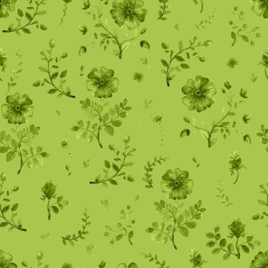 suluboya çiçek deseni