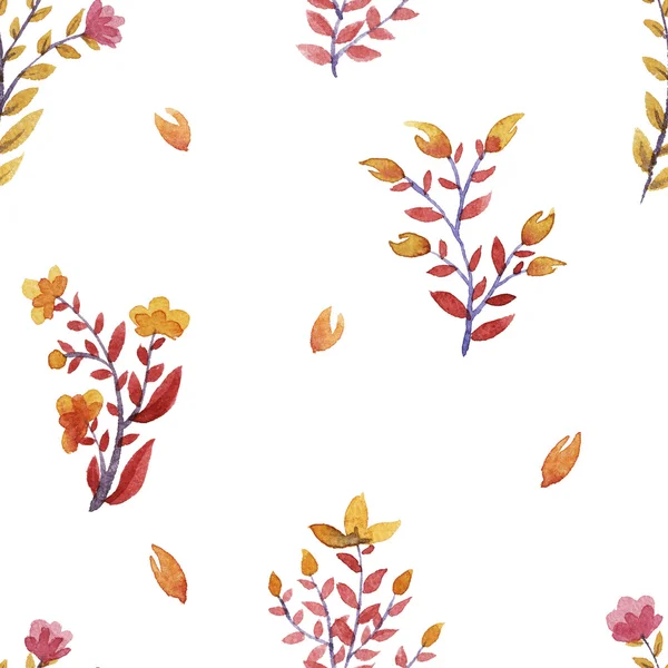 Flowers watercolor pattern — Stock Photo, Image