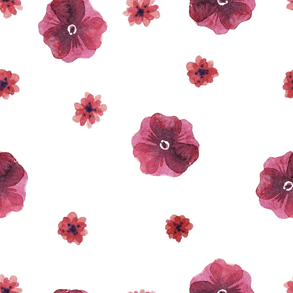 꽃 수채화 패턴 — 스톡 사진