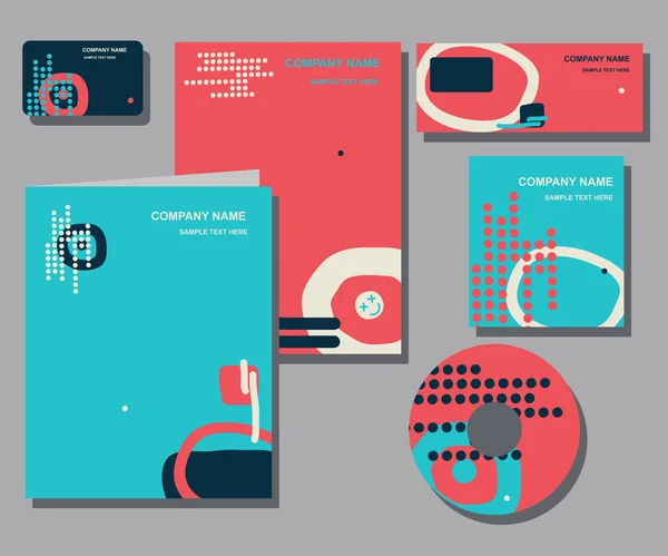 Corporate Identity Business Set Design — Stockvektor