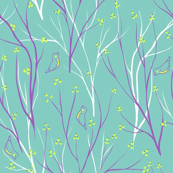 Branches de baies ornement . — Image vectorielle