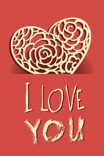 Valentines day card — Stock Vector