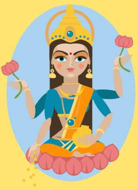 Mata Lakshmi illüstrasyon