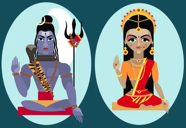 Λόρδος Shiva εικονογράφηση — Διανυσματικό Αρχείο